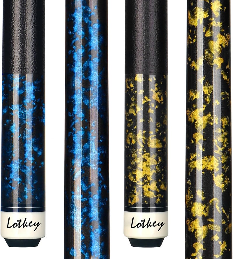 LOTKEY Pool Cue Sticks for Adults,Super Straightened Up 58'' 18 19 20 21 oz Billiard Cues Stick Canadian Maple Tacos De Billar Profesional Set of 4/3/2/1 House Bar Pool Que Table Beginner Pool Queue for Sale - Image 1